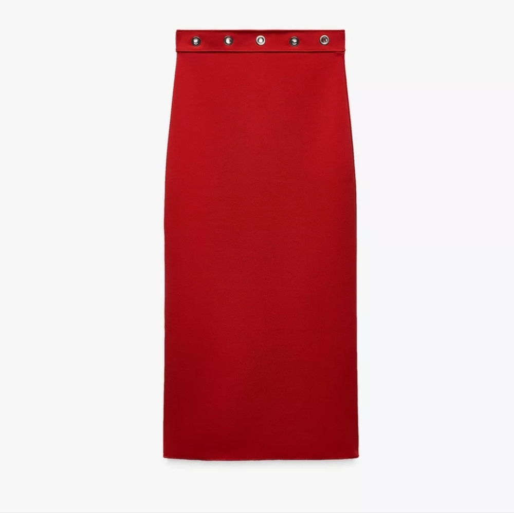 Zara Stretch Contouring Midi Skirt